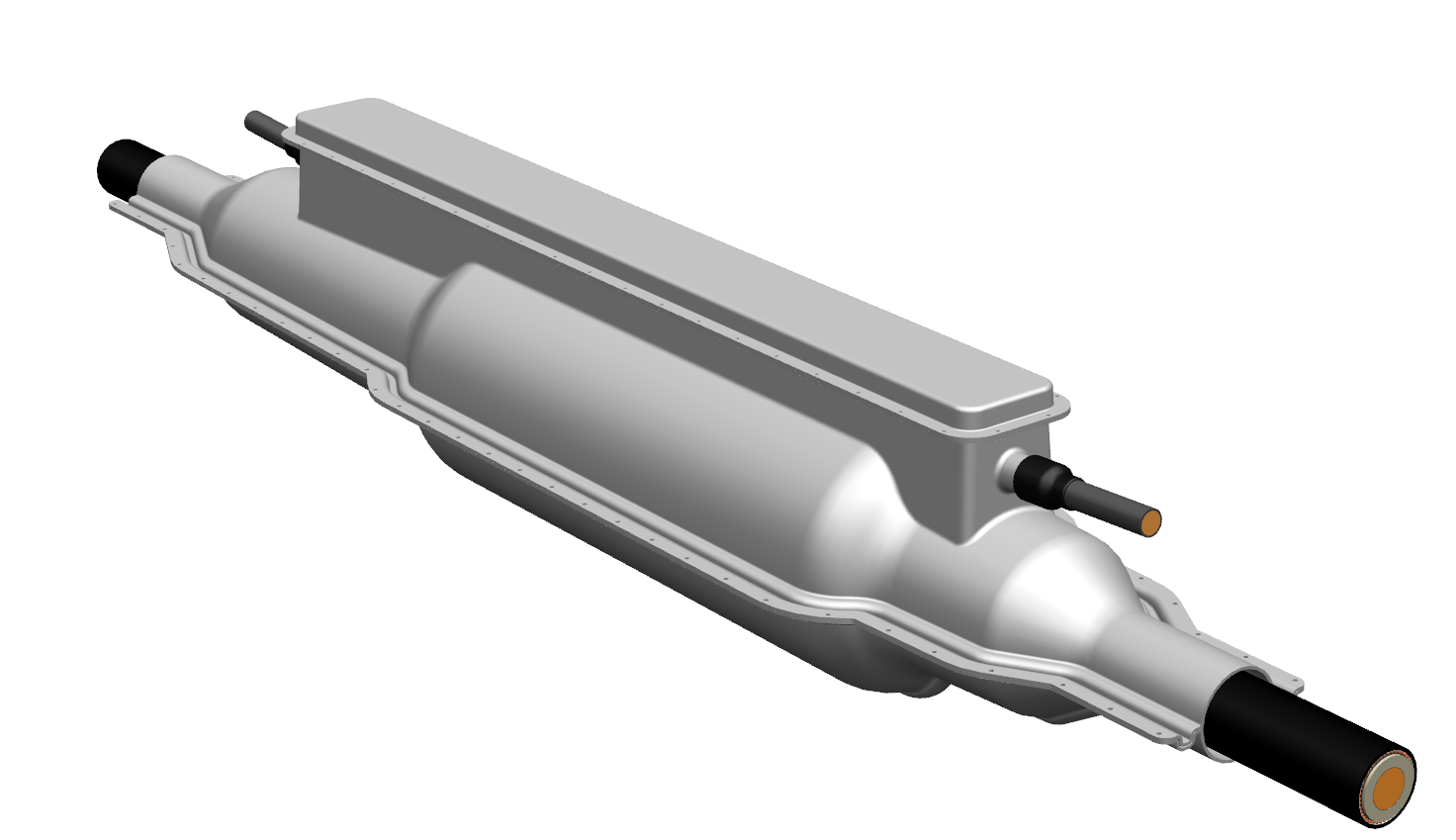 Муфта соединительная с односоставным силиконовым телом с композитным корпусом 500 кВ