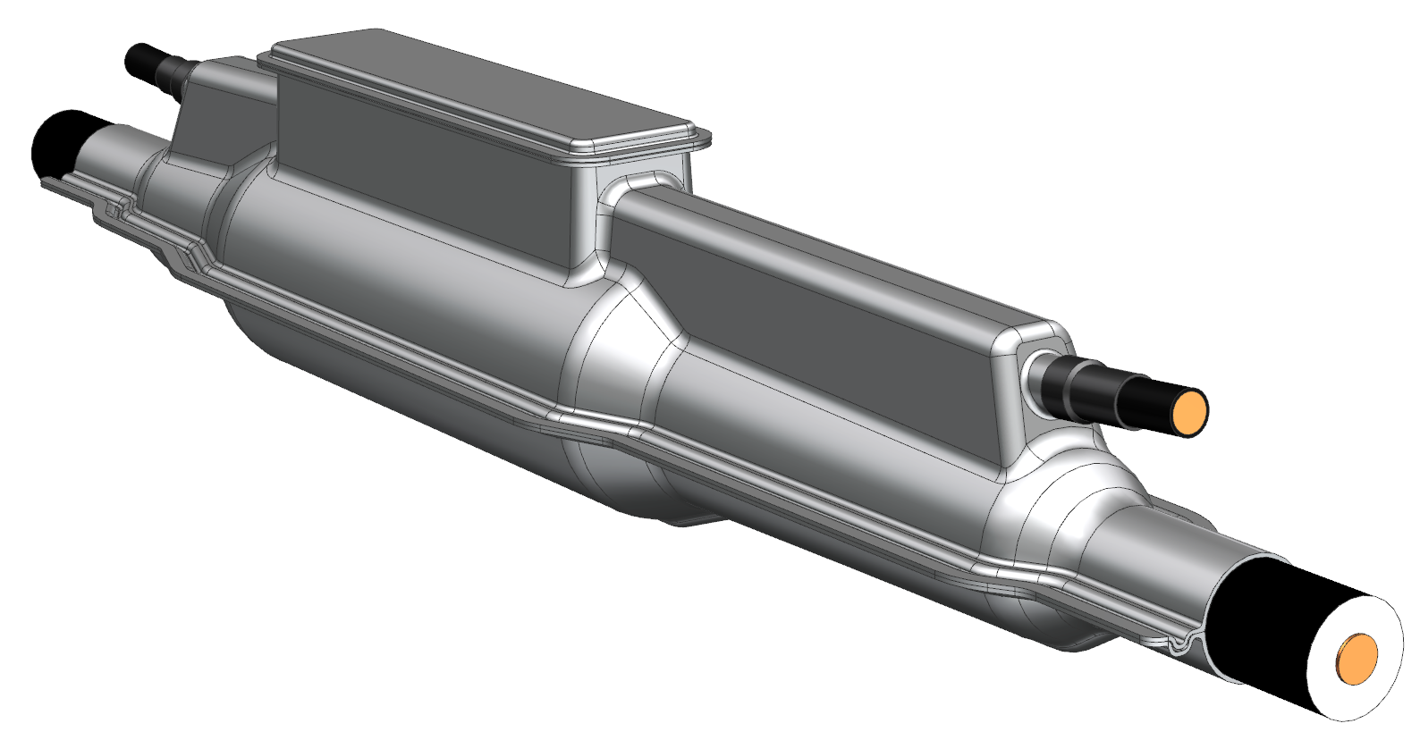 Муфта соединительная с односоставным силиконовым телом с композитным корпусом 220 кВ